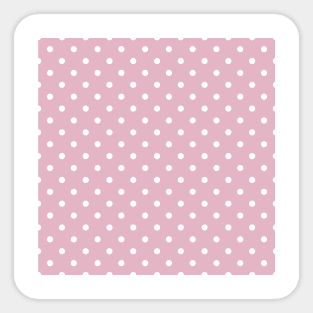 Pink polka dot pattern Sticker